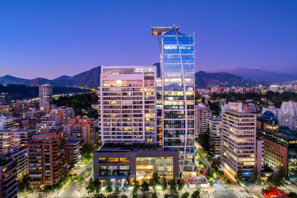 Nespecifikovaný výhled na destinaci Santiago nebo výhled na město při pohledu z hotelu