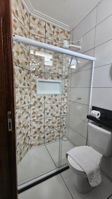 Koupelna v ubytování Hotel Itaberaba