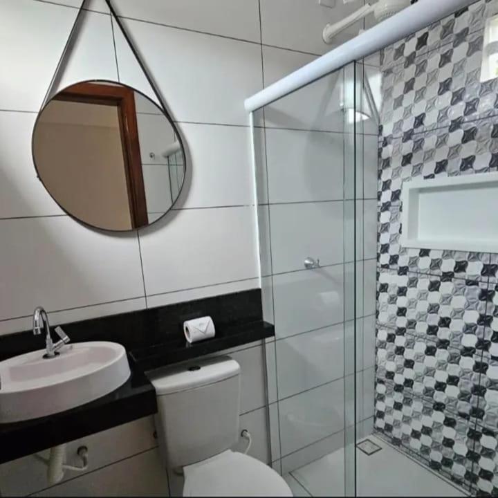 Koupelna v ubytování Hotel Itaberaba