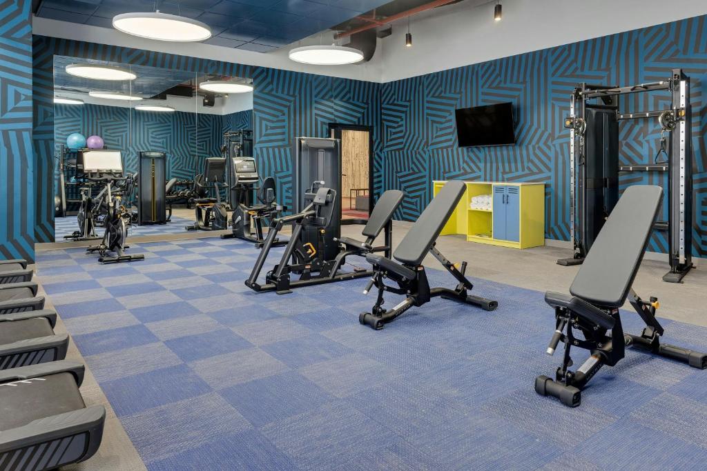 Fitness centrum a/nebo fitness zařízení v ubytování Aloft Santo Domingo Piantini