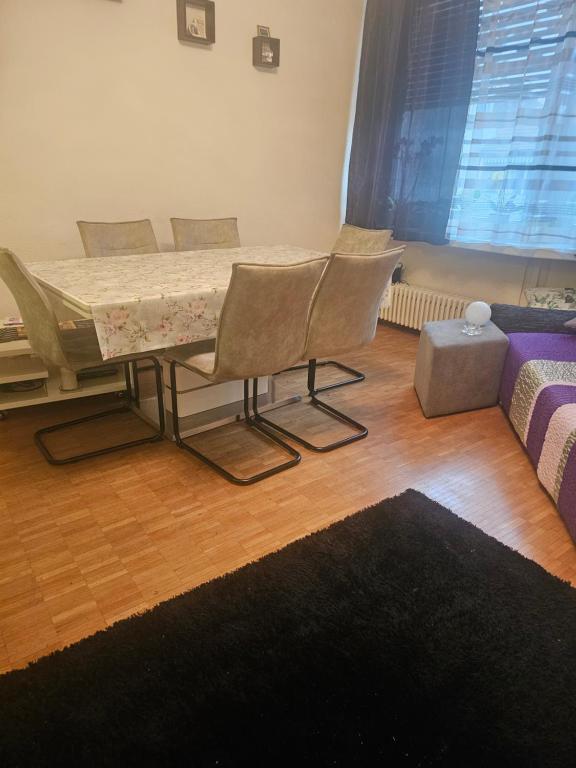 Posezení v ubytování 3 und halb zimmer Wohnung Birsfelden