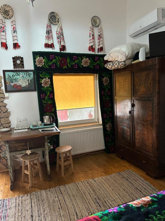 Kuchyň nebo kuchyňský kout v ubytování Casa Cezara