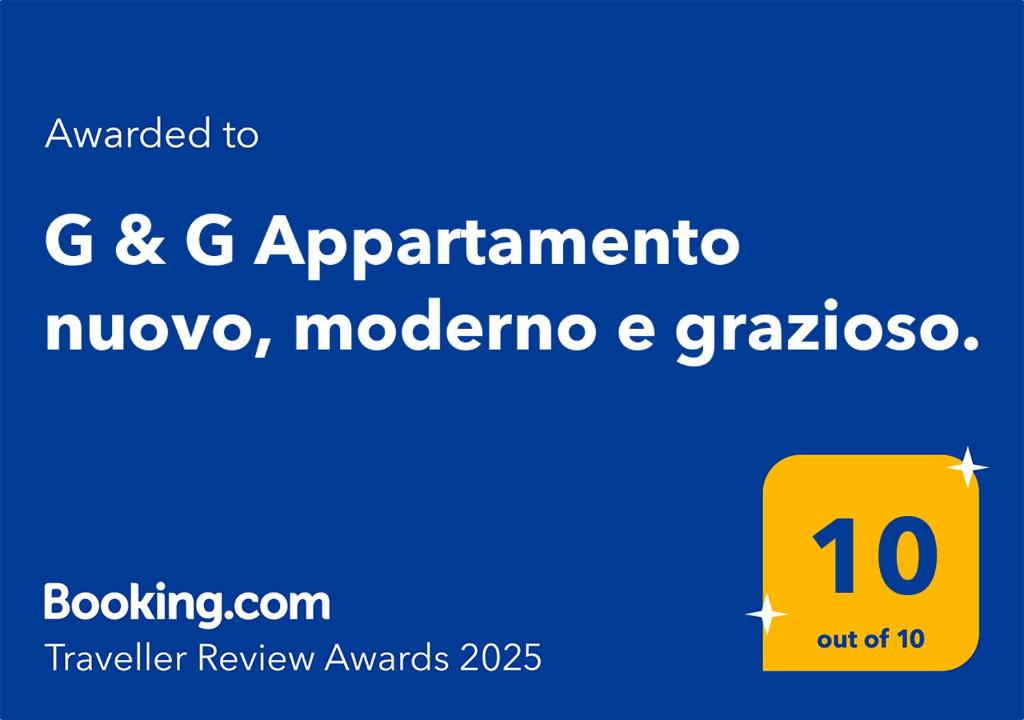 ein Screenshot einer Textbox mit den Worten g g apartmento moz in der Unterkunft G & G Appartamento nuovo, moderno e grazioso. in Sannicandro Garganico
