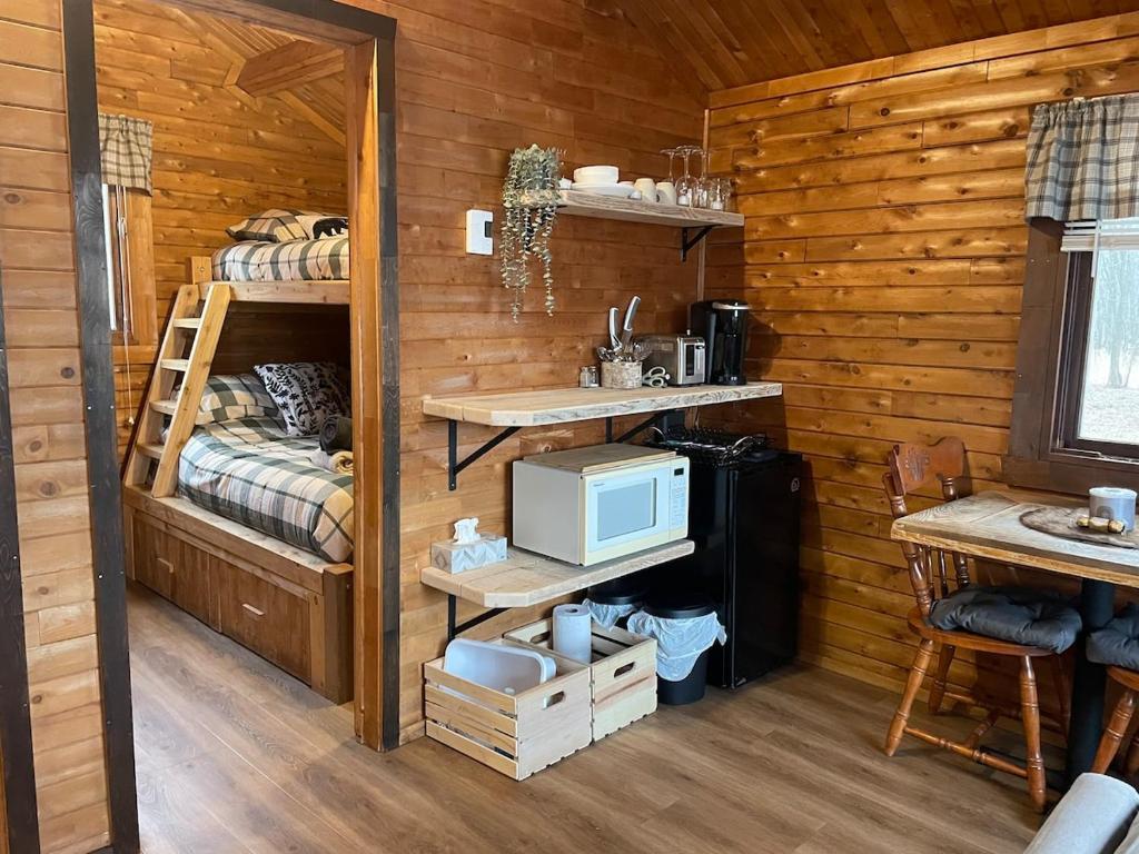 Kuchyň nebo kuchyňský kout v ubytování Domaine de l Archipel