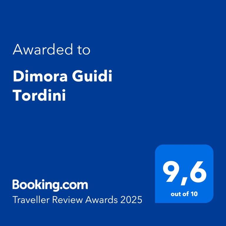 Certifikát, hodnocení, plakát nebo jiný dokument vystavený v ubytování Dimora Guidi Tordini