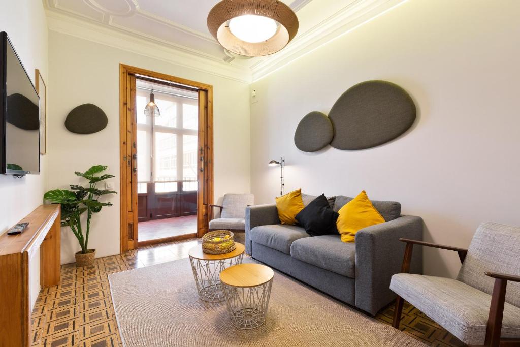 Posezení v ubytování Central Apartments Barcelona