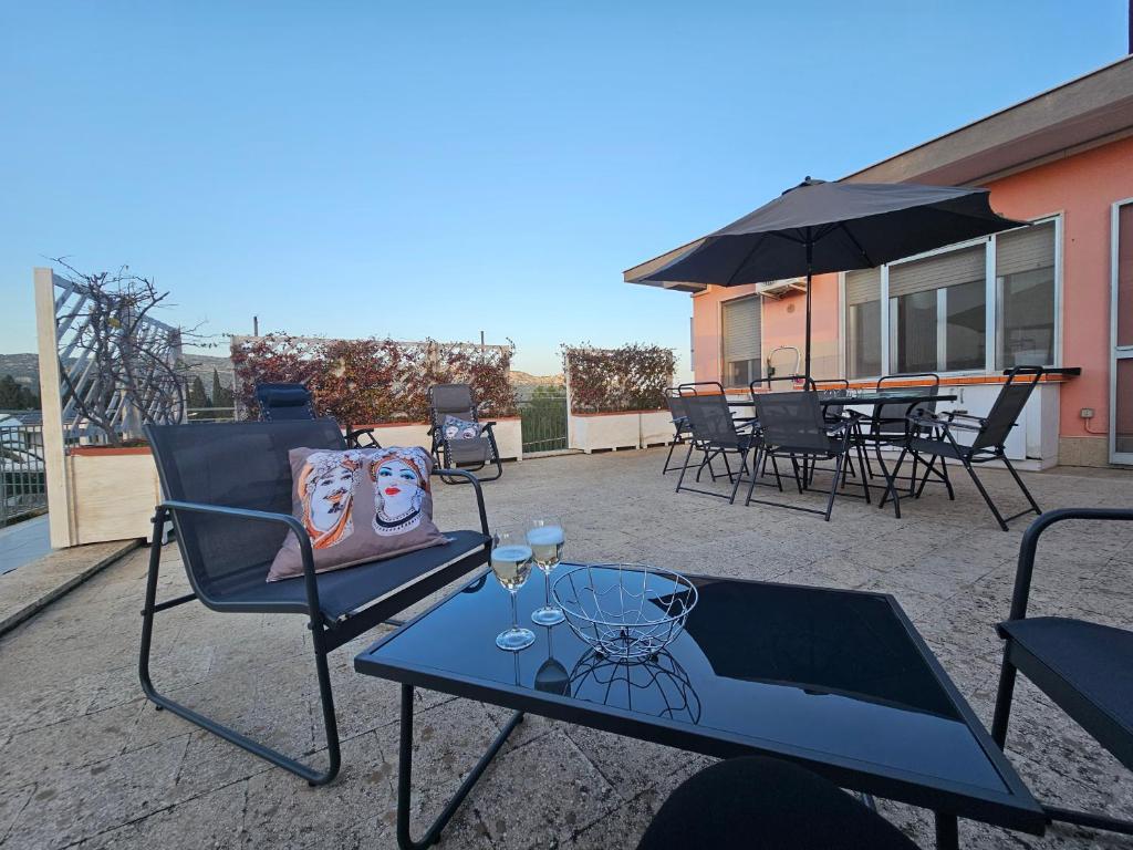 Balkón nebo terasa v ubytování Stella-Guesthouse