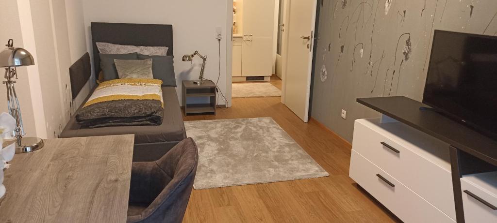 TV a/nebo společenská místnost v ubytování Wohnung in Leoben Zentrum Zwischen Hauptplatz und Stadtpark