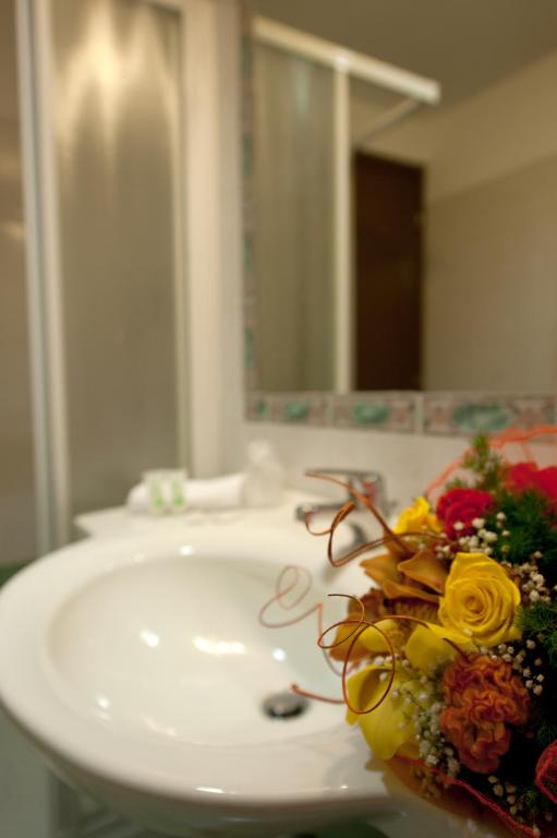 Koupelna v ubytování Hotel Roma