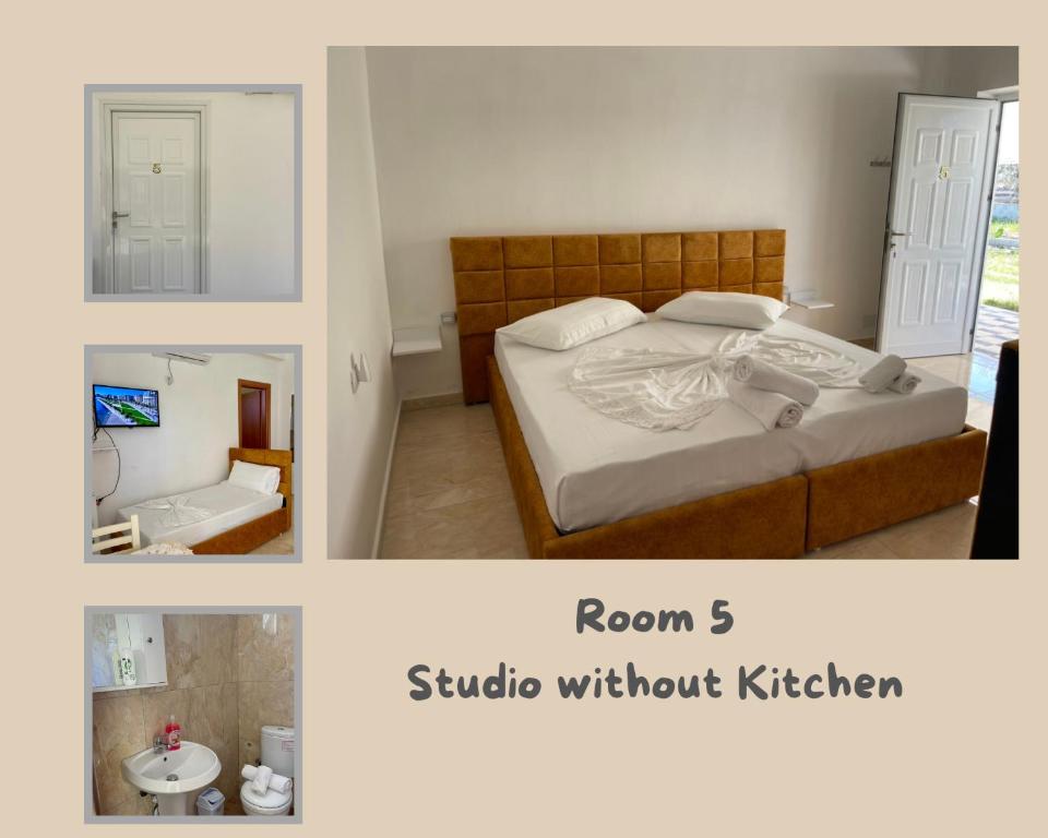 Postel nebo postele na pokoji v ubytování Kristeo`s Apartaments