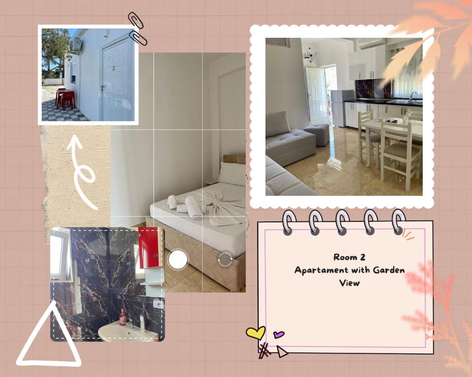 Postel nebo postele na pokoji v ubytování Kristeo`s Apartaments