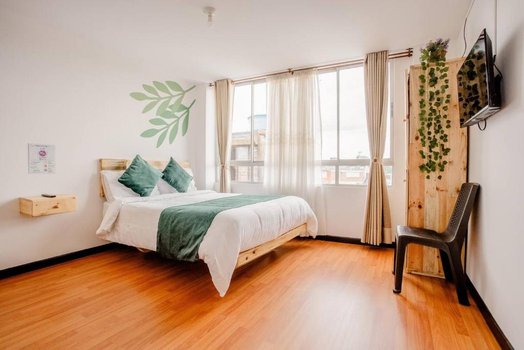Postel nebo postele na pokoji v ubytování Hotel Natural Sevgi