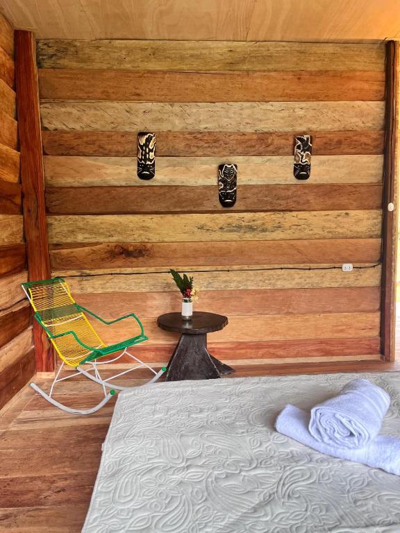 Postel nebo postele na pokoji v ubytování PuraChata Ecolodge