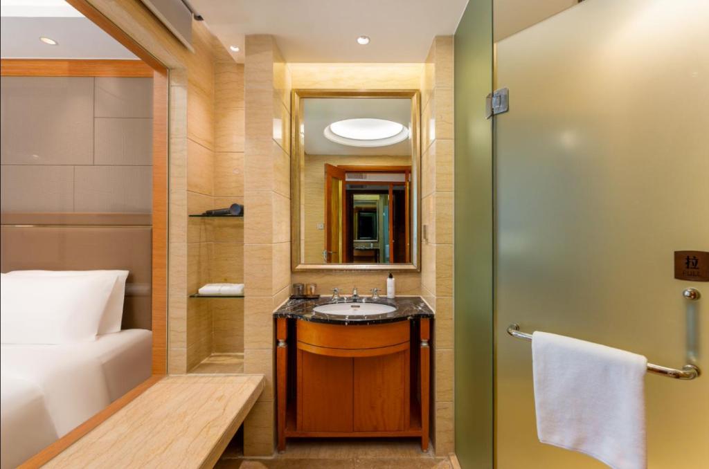 Koupelna v ubytování 上海戴斯温德姆酒店 Shanghai Days Wyndham Hotel