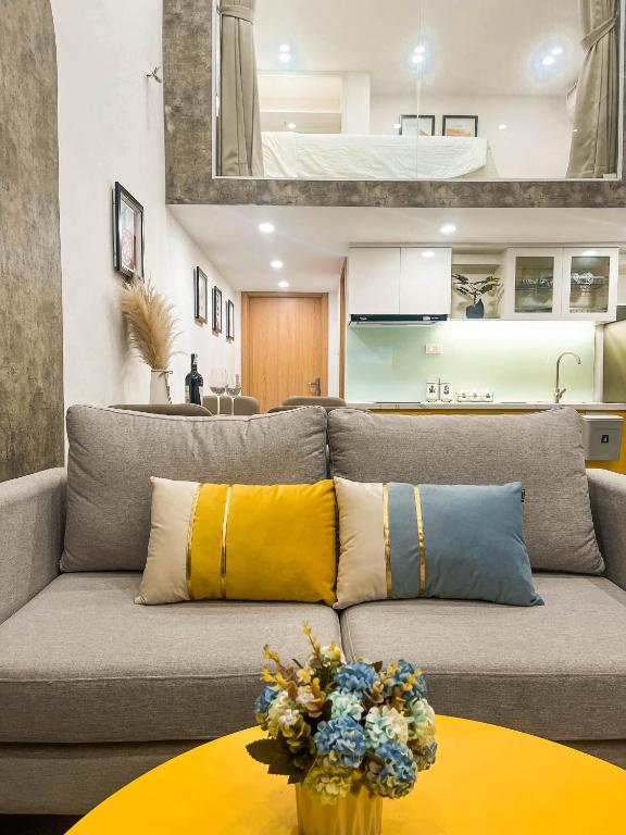 Posezení v ubytování Mango Apartment and Homestay - HaNoi railway station