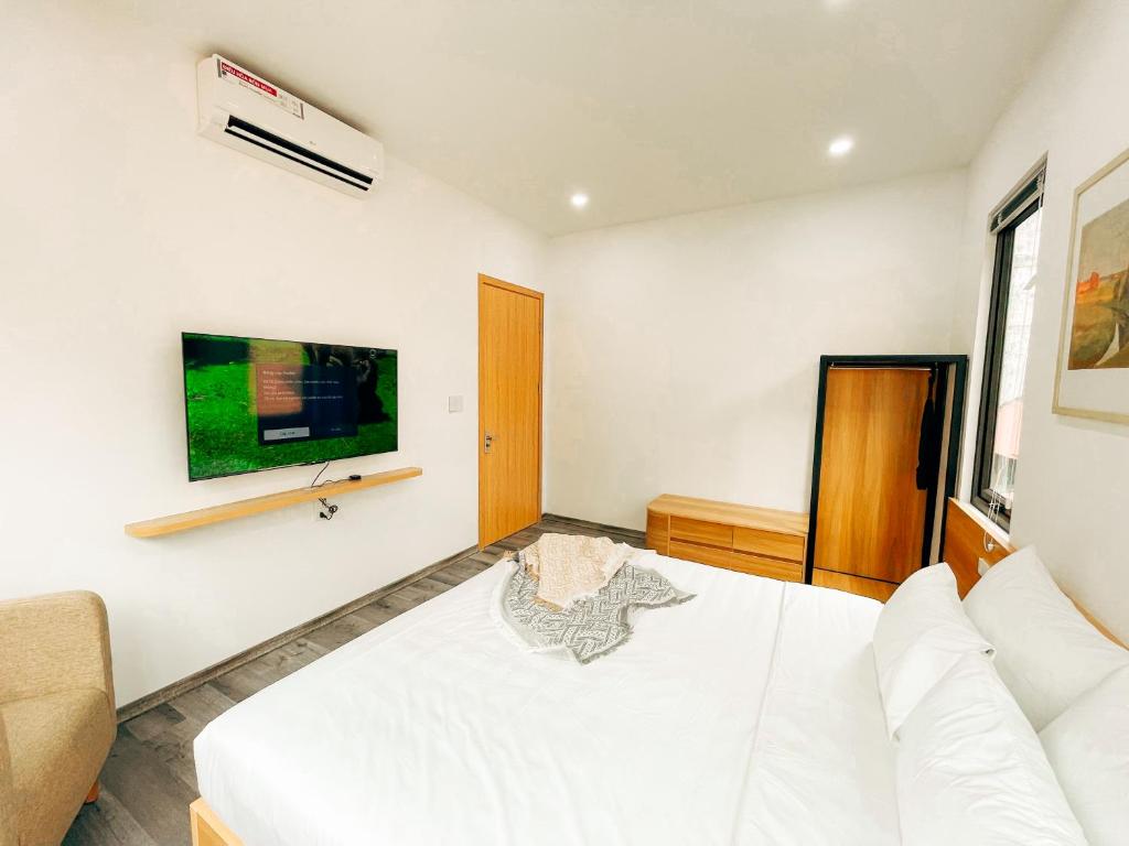 TV a/nebo společenská místnost v ubytování Mango Apartment and Homestay - HaNoi railway station
