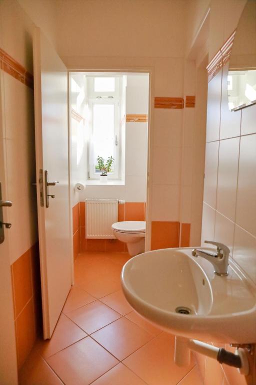 Koupelna v ubytování Apartmány na Šumavě