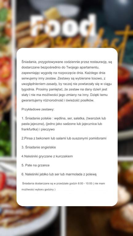 Jedlo v apartmáne alebo blízkom okolí