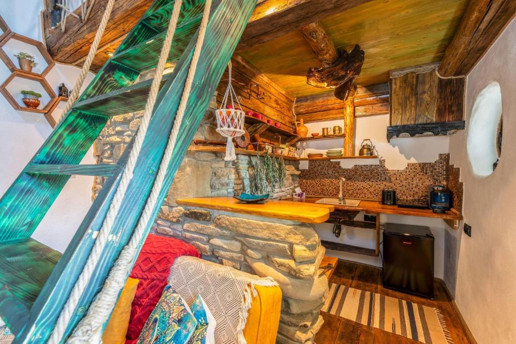 Kuchyň nebo kuchyňský kout v ubytování Cucu's Nest