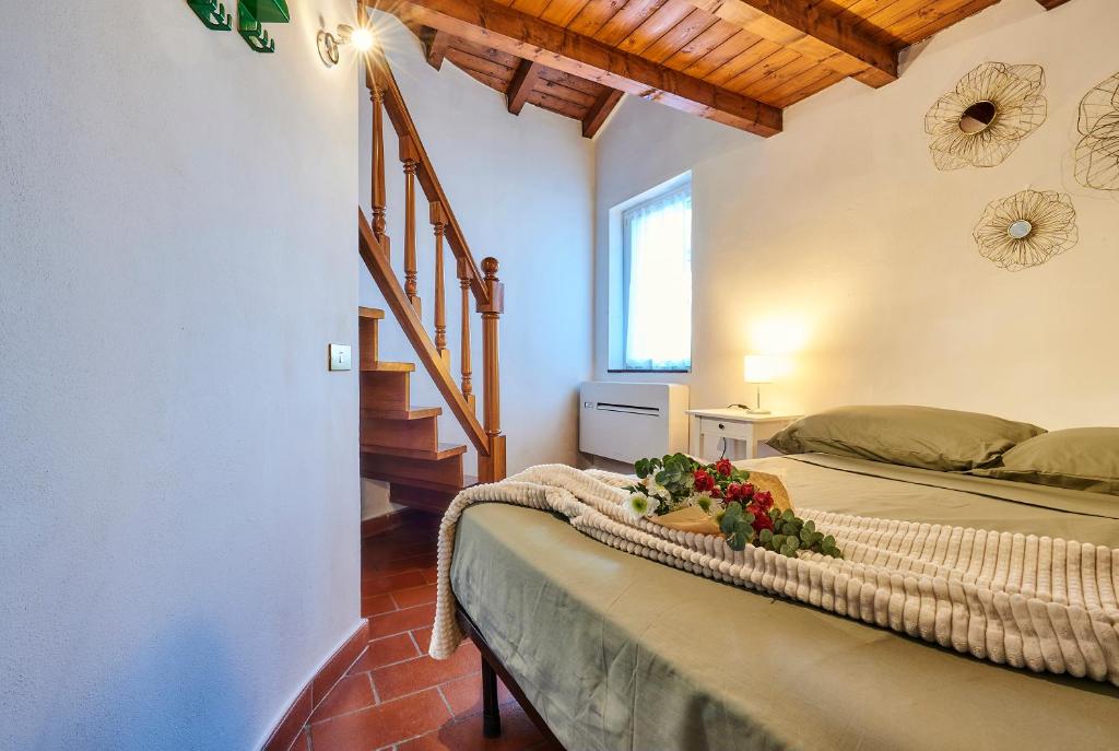 Postel nebo postele na pokoji v ubytování Il mulino