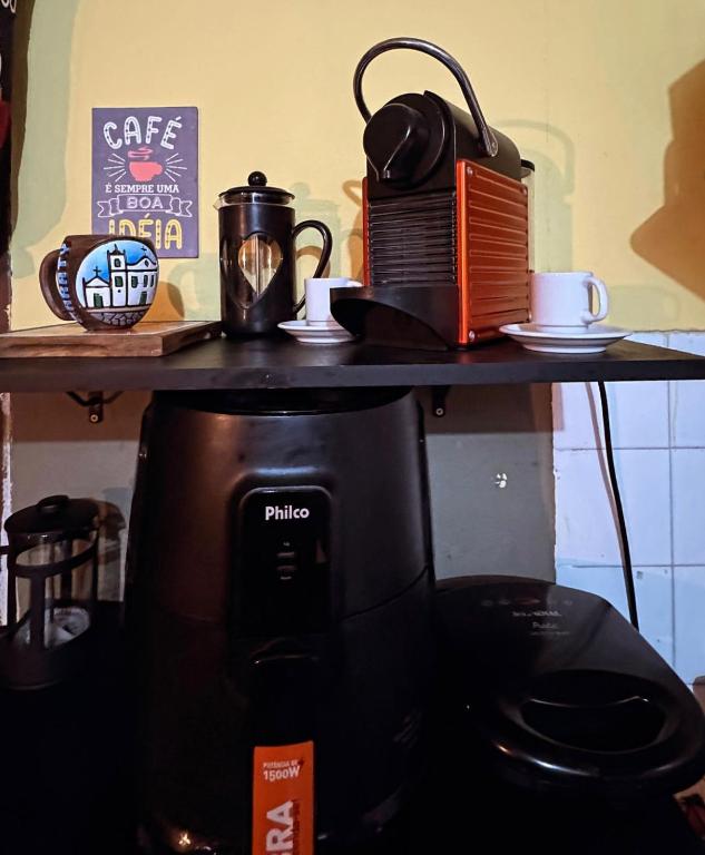 Kuchyň nebo kuchyňský kout v ubytování Savassi Hostel