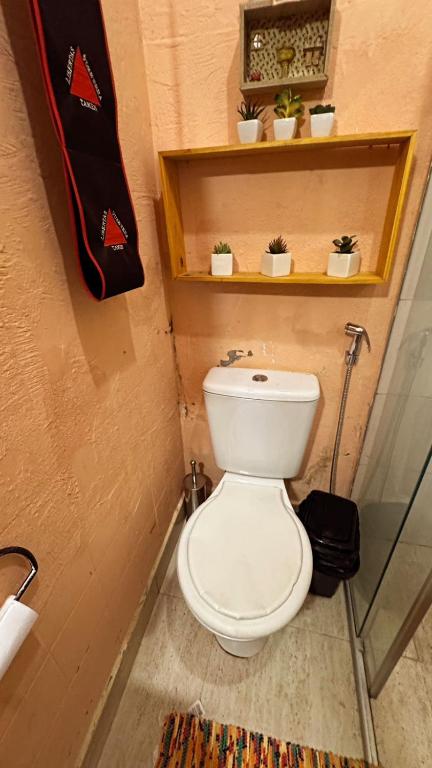 Koupelna v ubytování Savassi Hostel