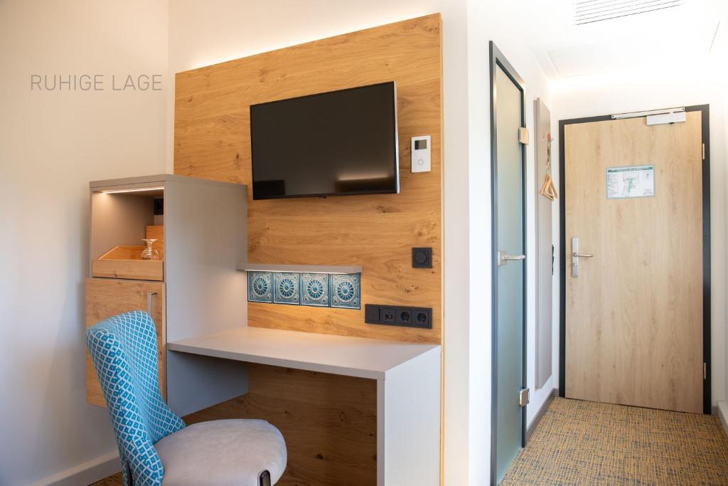 Kuchyň nebo kuchyňský kout v ubytování Hotel Ross