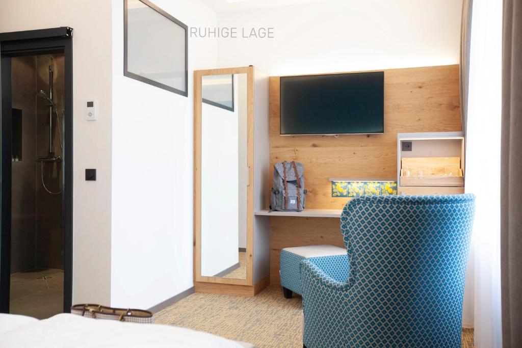 Kuchyň nebo kuchyňský kout v ubytování Hotel Ross