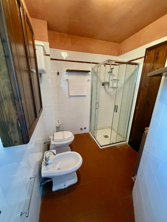 Koupelna v ubytování Casa Boschetto