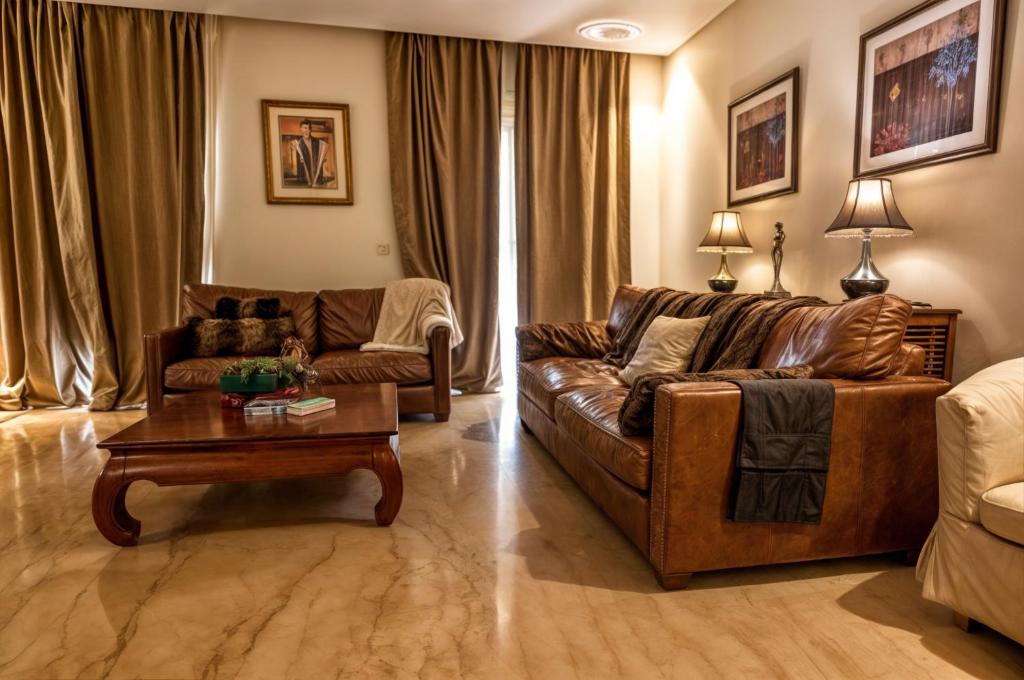 Χώρος καθιστικού στο Two bedroom apartment at Mivida Boulevard