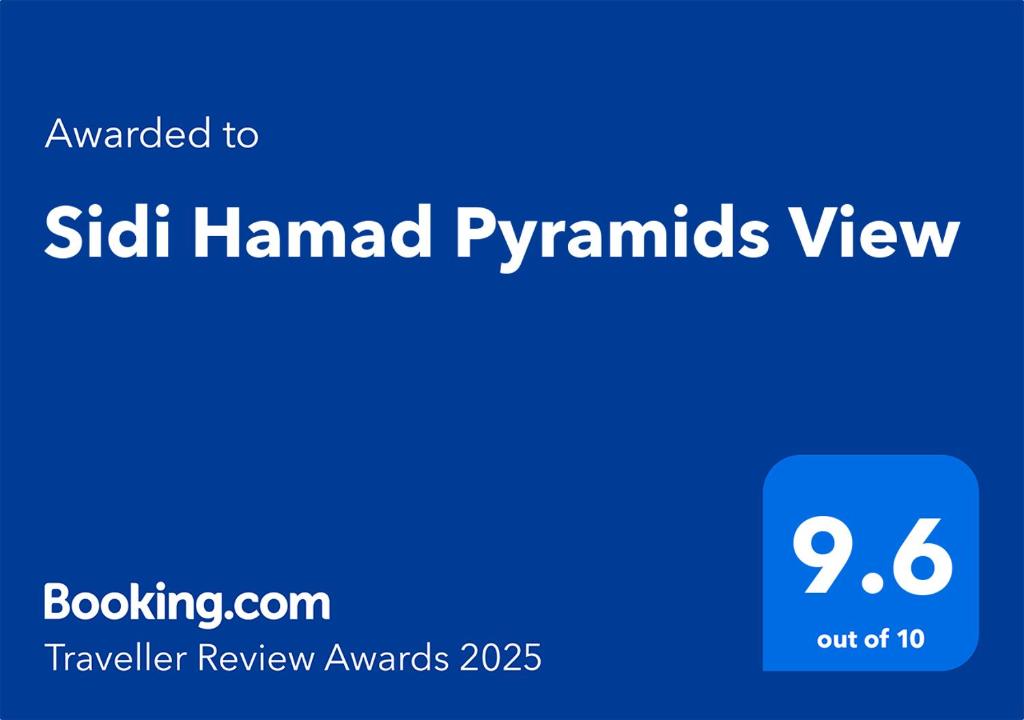 Majutusasutuses Sidi Hamad Pyramids View olev sertifikaat, autasu, silt või muu dokument