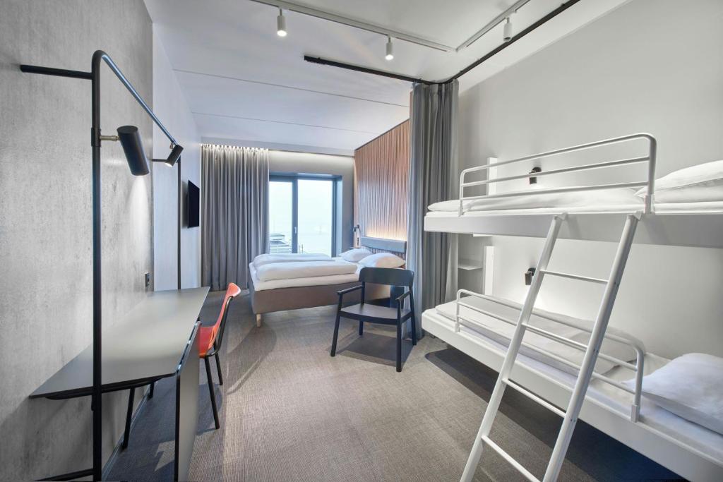 Postel nebo postele na pokoji v ubytování Four Points Flex by Sheraton Vejle