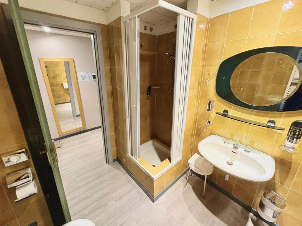 Koupelna v ubytování Hotel Verri