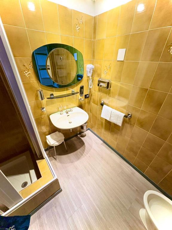 Koupelna v ubytování Hotel Verri