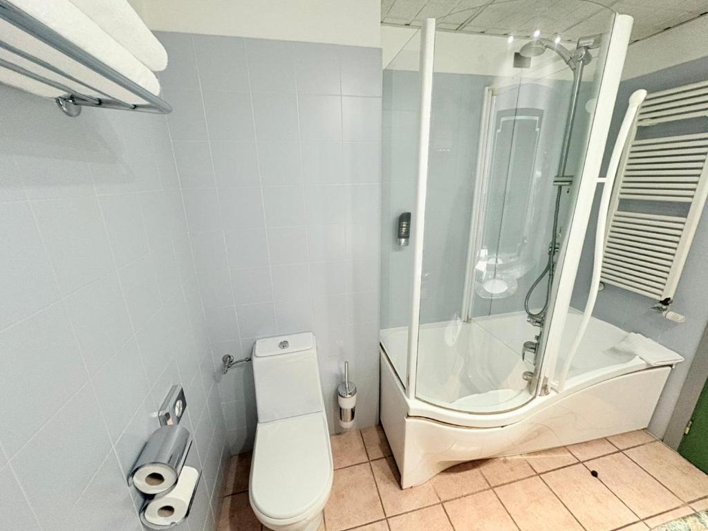 Koupelna v ubytování Hotel Verri