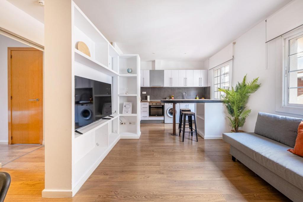 Kuchyňa alebo kuchynka v ubytovaní Caliu Apartments Barcelona - Fira