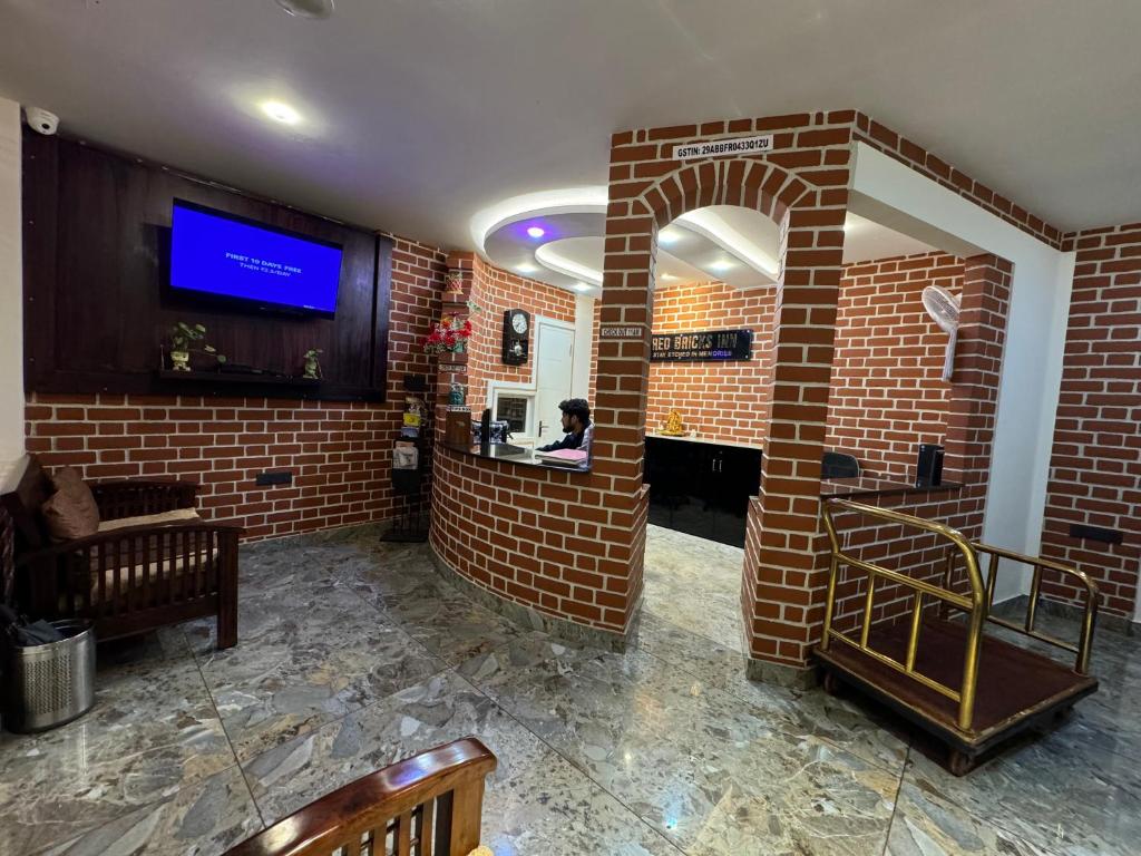 Kuchyň nebo kuchyňský kout v ubytování Red Bricks Inn