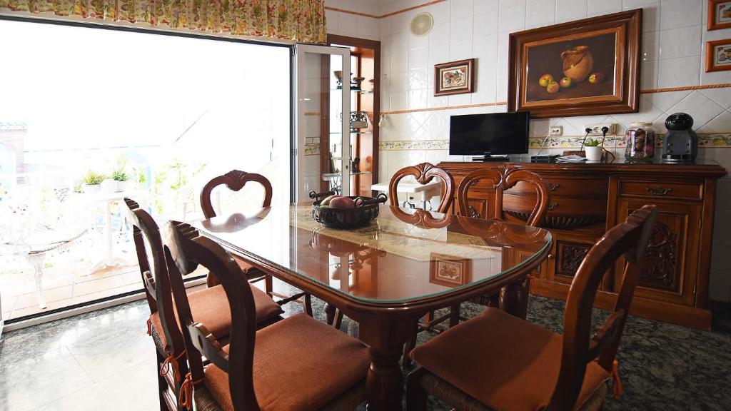 A television and/or entertainment centre at Casa Jimena
