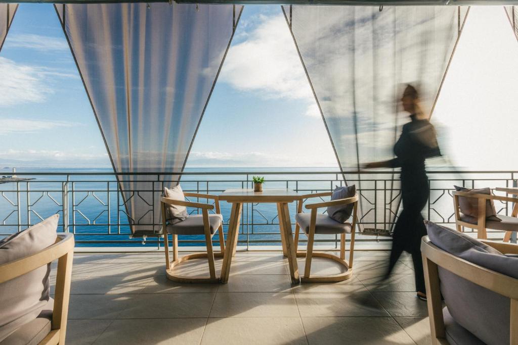Nespecifikovaný výhled na moře nebo výhled na moře při pohledu z hotelu
