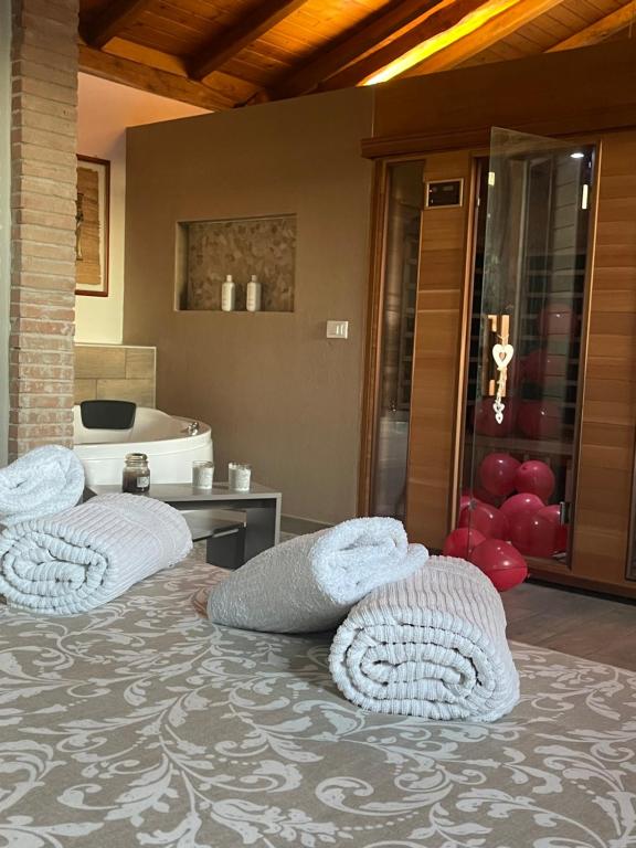 Voodi või voodid majutusasutuse Lounge padel village toas