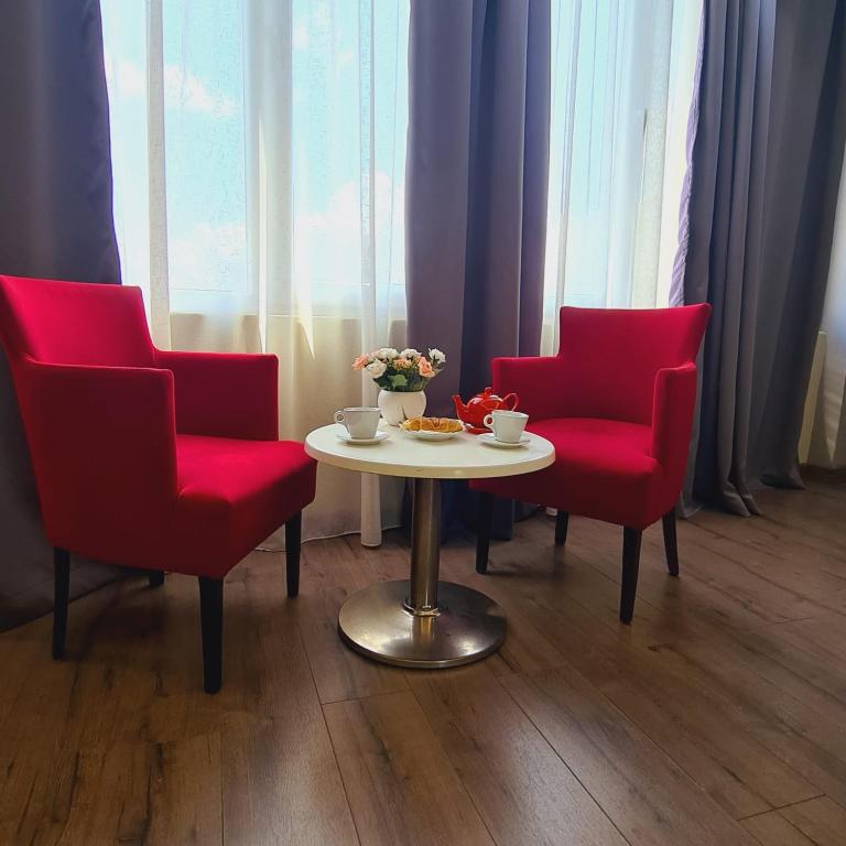 Posezení v ubytování Driti Central Hotel