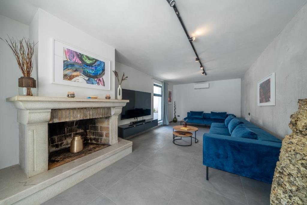 Posezení v ubytování Seafront Villa Serenita
