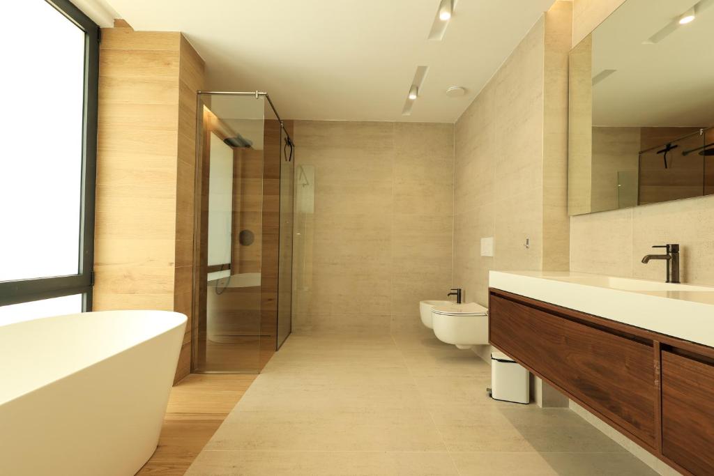 Koupelna v ubytování SanPietro Premium Villas