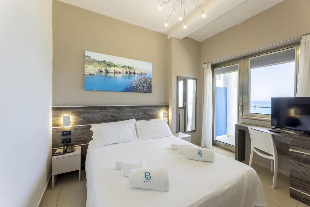 Кровать или кровати в номере Hotel Belvedere