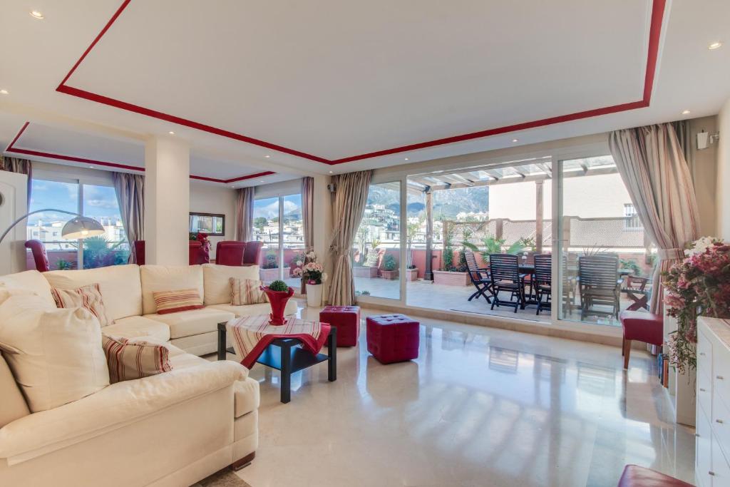 Χώρος καθιστικού στο Amazing Rooftop
