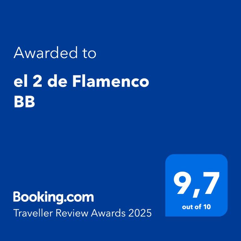 Certifikát, ocenenie alebo iný dokument vystavený v ubytovaní el 2 de Flamenco BajoB