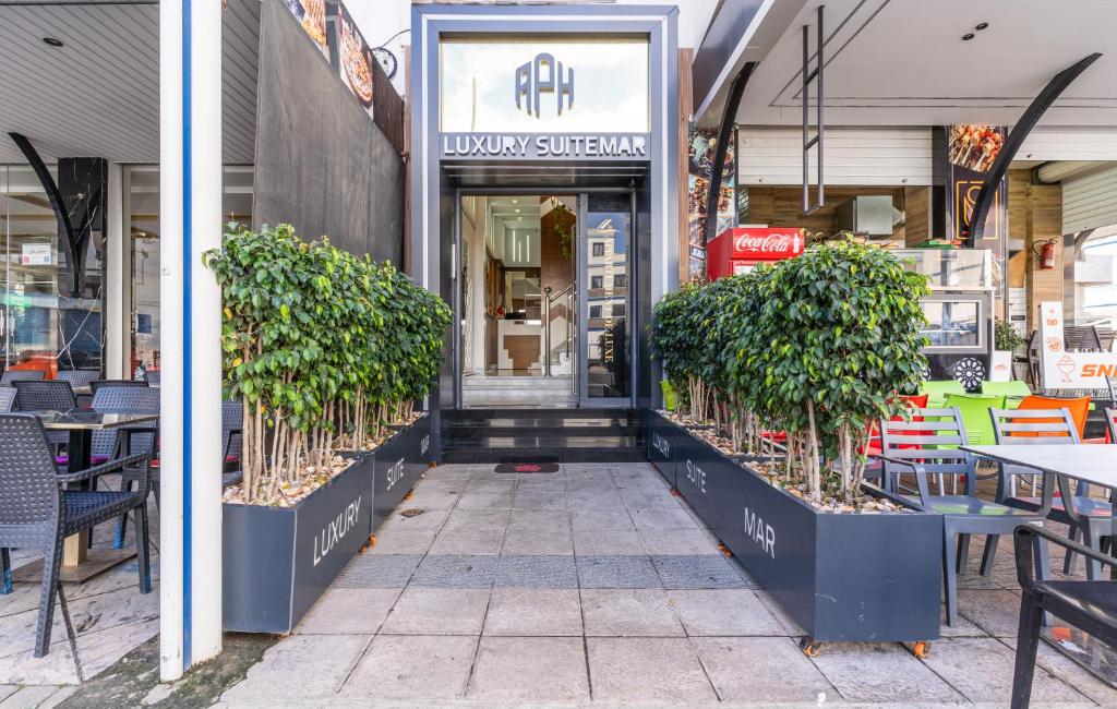 Restaurace v ubytování Hot appar Luxury SuiteMar