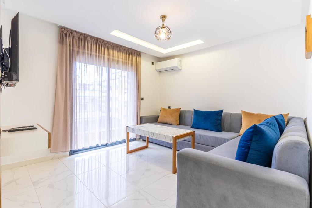 Posezení v ubytování Hot appar Luxury SuiteMar