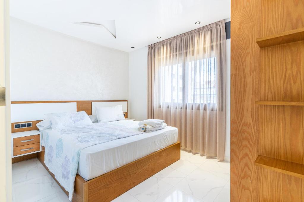 Postel nebo postele na pokoji v ubytování Hot appar Luxury SuiteMar