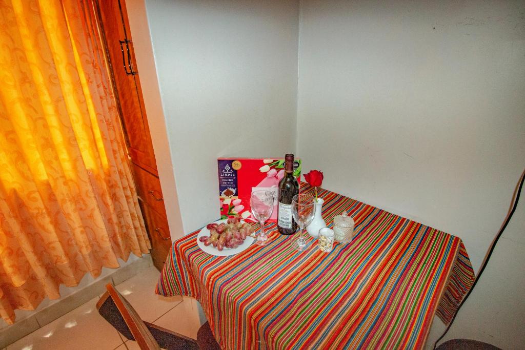 Postel nebo postele na pokoji v ubytování AloInkaHotels